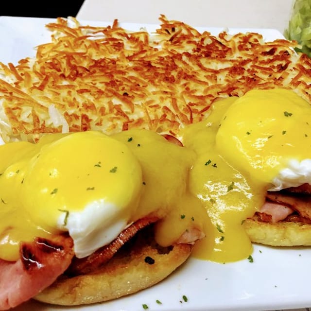Crab Cake Benedict.